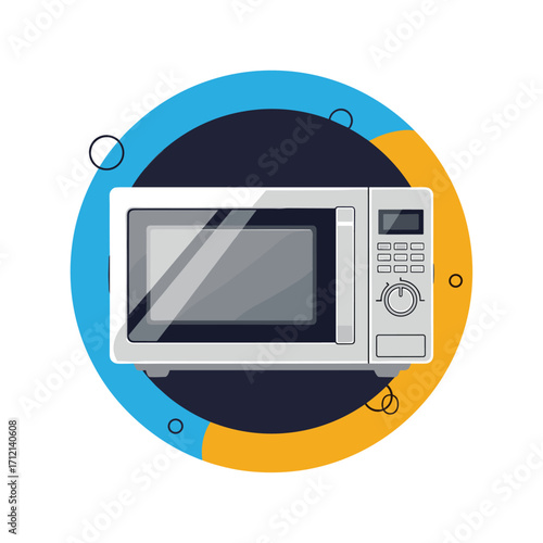 Modern digital countertop microwave oven for quick meal preparation and delicious food heating