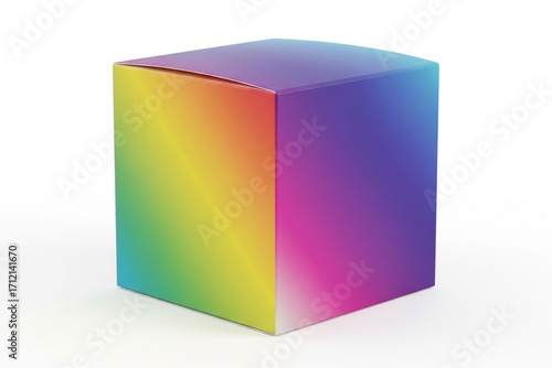 Vibrant Gradient Modern Blind Box Packaging Mockup