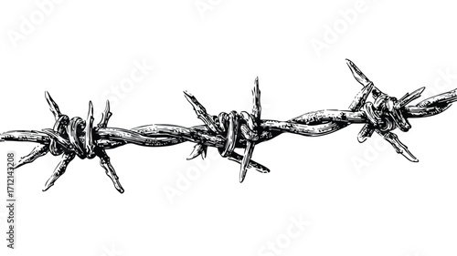 Abstract Grunge Black and White Spiked Bar Illustration for Design Projects