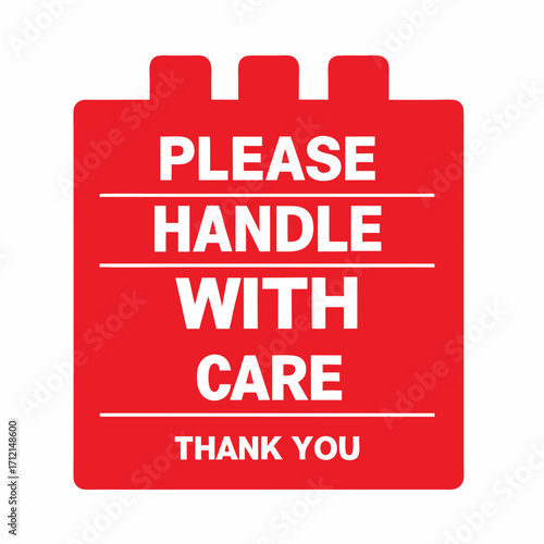 Please handle with care Fragile Icon 