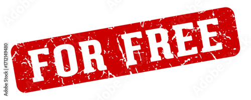 for free rectangular sign. for free stamp