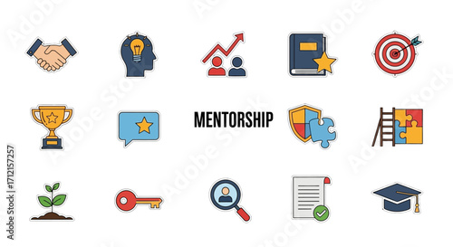 Mentorship Program Icons.