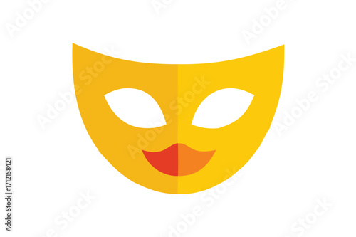 Different Mask silhouette vector with white background. Masquerade vector for apps or web party superhero carnival villain or burglar icon in flat. 
costume eye mask hidden person face.