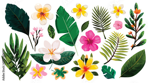 Vibrant Summer Collection Flat Vector Illustration