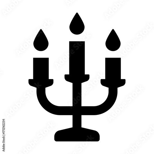 An illustration depicting a black icon of Halloween scary holiday attributes on a white background