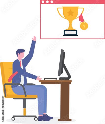 Gaming, E-Sports, Virtual Competitions Concept. Digital Gaming Abstract Vector Illustration Set.
