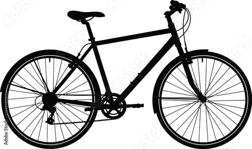 Bicycle vector art for simple transportation design