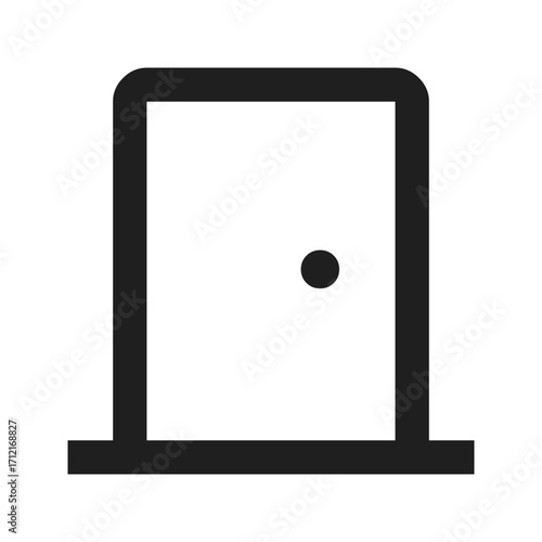 3d render of a black sign icon
