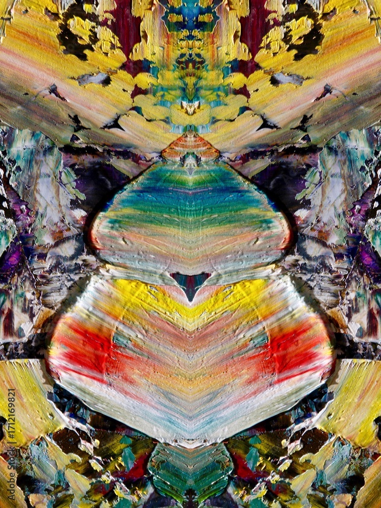 Obraz premium Abstract art background . Hand painting artwork on canvas .