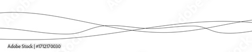 Thin curved wavy lines