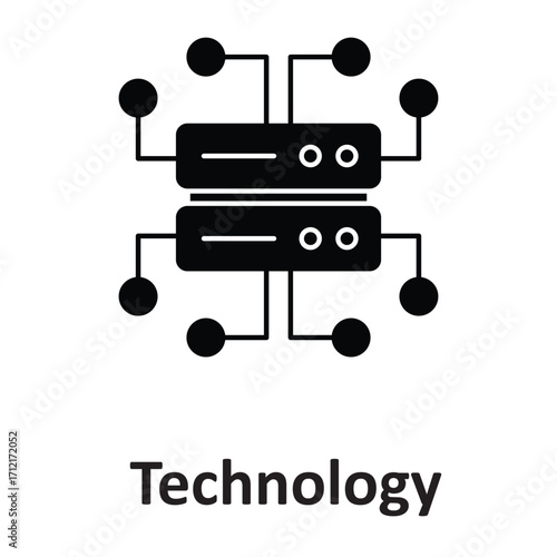 Cyber technology Vector Icon which can easily modify or edit