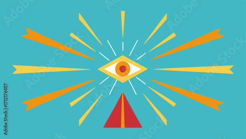 the rays symbolizing focus and clarity gained through the therapy.
