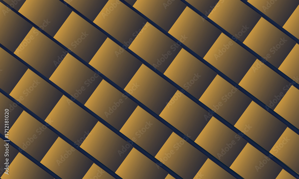 Fototapeta premium Abstract golden brown diamond pattern background