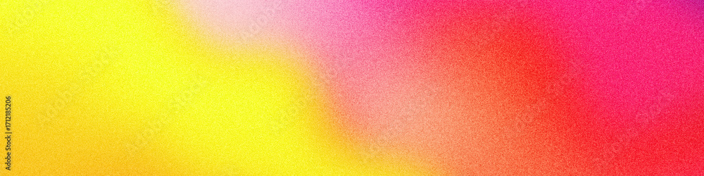 Obraz premium Abstract background with grainy noise blur texture and yellow pink red gradient warm glowing tones