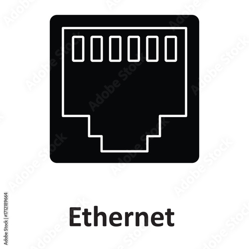 Ethernet  Vector Icon which can easily modify or editEthernet  Vector Icon which can easily modify or edit1