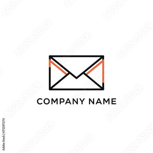 Modern Email Envelope Logo Design for Communication and Messaging Services.
