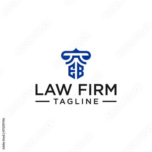 EB law logo design inspiration