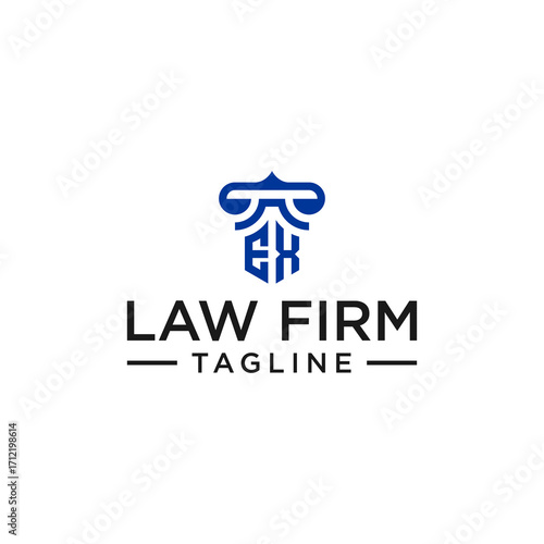 EX law logo design inspiration