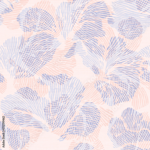 Seamless abstract Organic Shapes with Linear Texture Pattern background