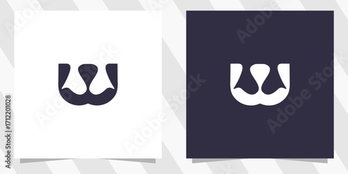letter w logo design vector