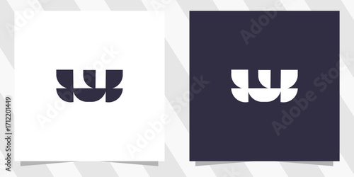 letter w logo design vector