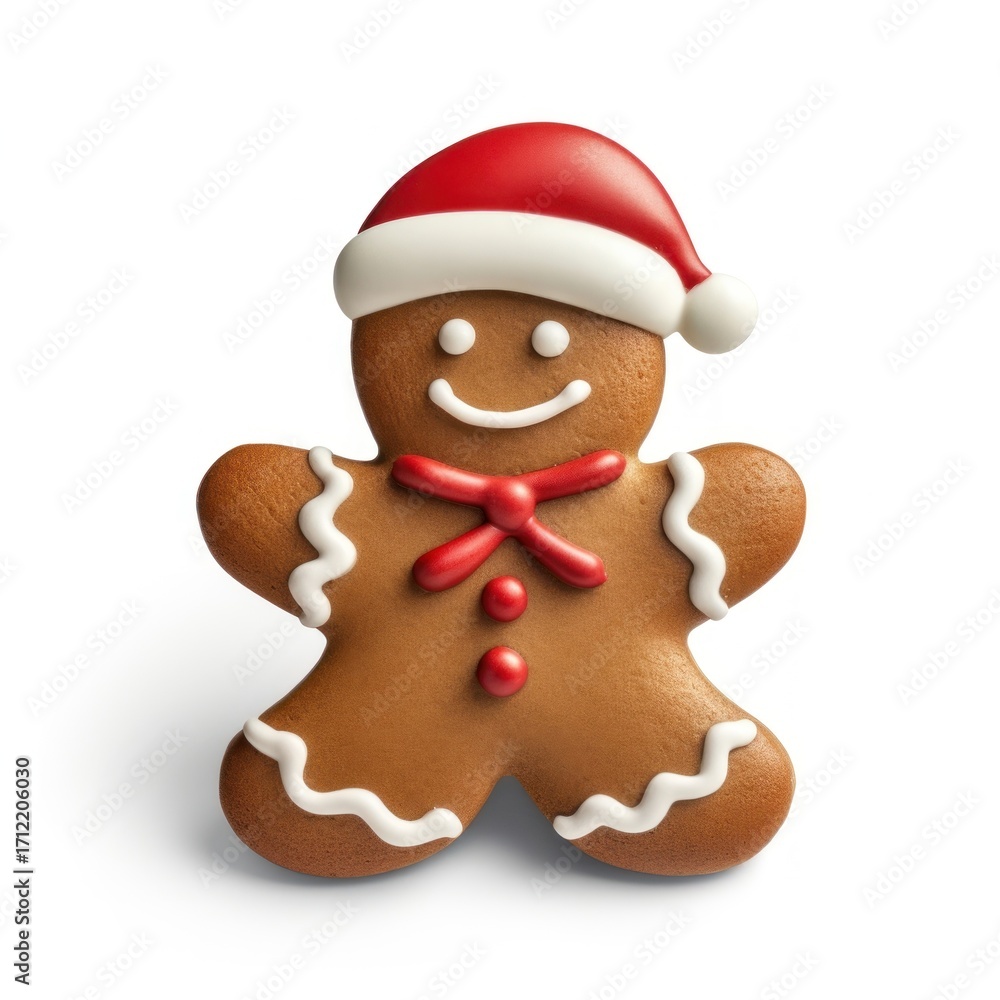 Fototapeta premium Gingerbread man dessert sweets cookie.