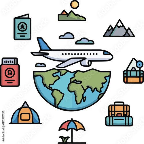 Global Travel Icons