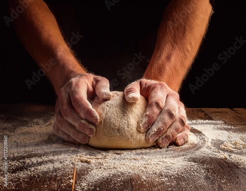 Wallpaper Mural hands kneading dough Torontodigital.ca