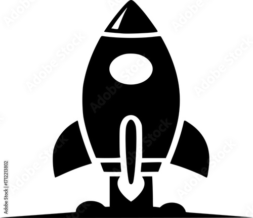 Rocket Space ship vector startup icon