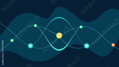 Quantum Glowing Strings Wave Background
