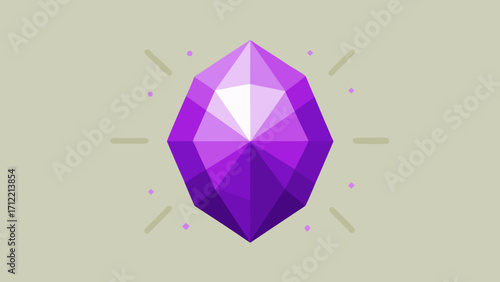 Radiant Gemstone Amethyst Shine Background
