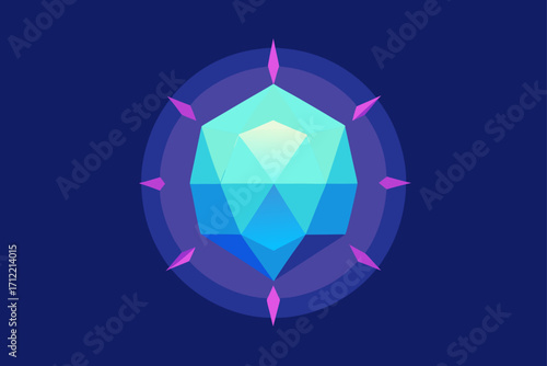 Radiant Opal Gemstone Glow Background
