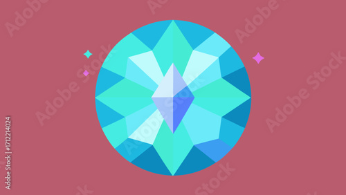 Radiant Opal Gemstone Cluster Background