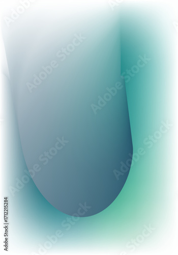 White paper sheet with a blue page curl on a blank vector illustration