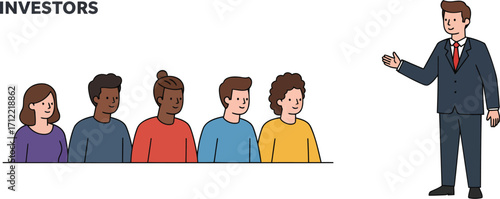Business Pitch Meeting With Investors