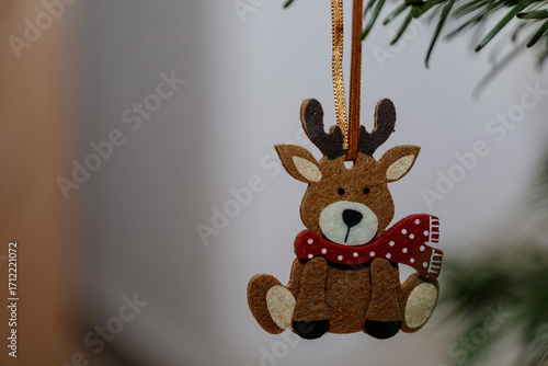 Cute felt reindeer Christma...
