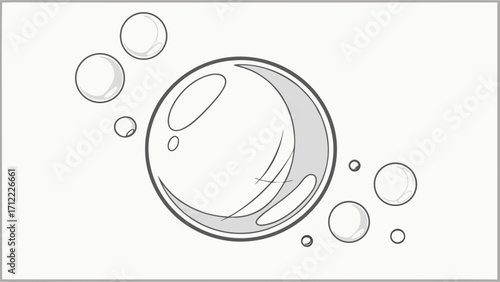 Bubbles foam soap water cleaning purity freshness illustration design element graphic vector abstract background texture sparkle shine light airy bouncy round circle sphere.