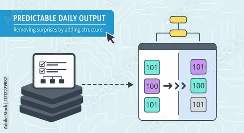 Predictable Daily Output Digital Workflow Structure