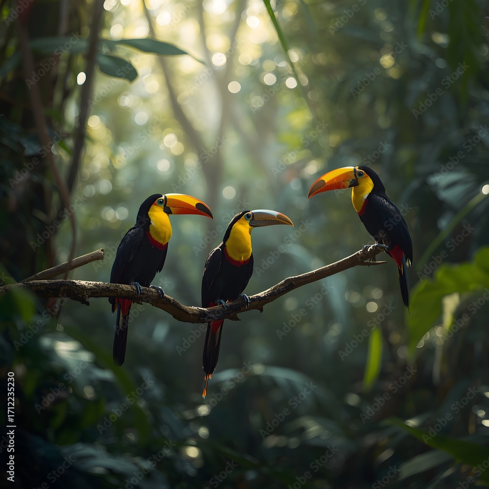 Fototapeta premium toucan on a branch