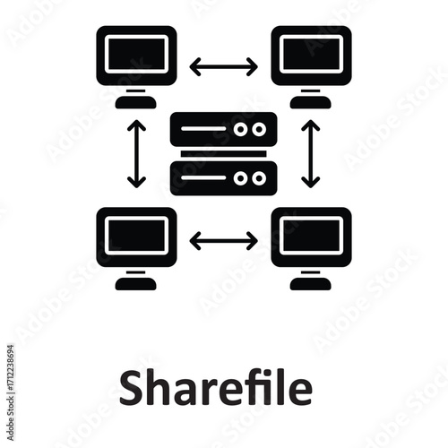  sharefile  Vector Icon which can easily modify or edit