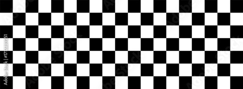 Black and white checkered seamless racing pattern background
