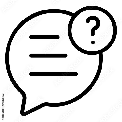 question Line Icon