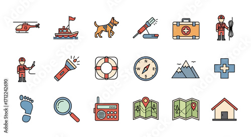 Rescue Emergency Kit First Aid Search Dog.