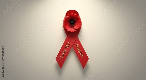 Remembrance Poppy Lest We Forget
