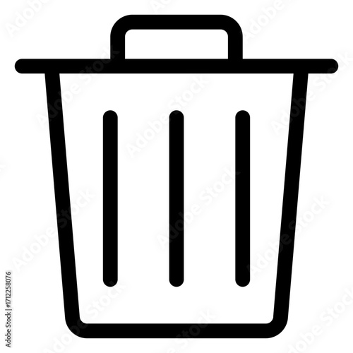 Stylish trash bin design for waste management and recycling applications