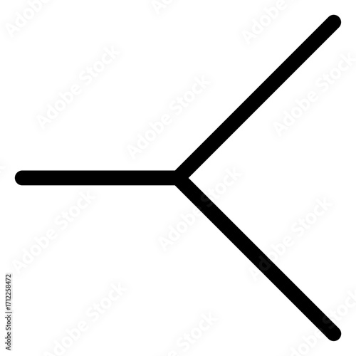 Stylized branch line design for transportation and railway-themed projects