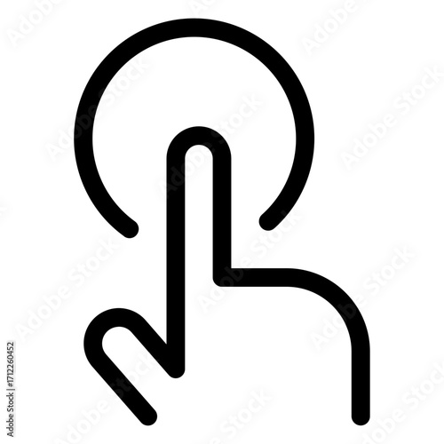 Circular touchpad design for intuitive finger navigation in mobile applications and user interfaces