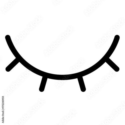 Relaxed face with closed eyes representing calmness and tranquility for wellness and meditation themes