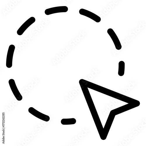 Interactive cursor for selection and navigation in digital interfaces and applications