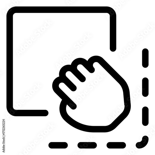 Hand gesture for drag and drop functionality in user interfaces and web applications